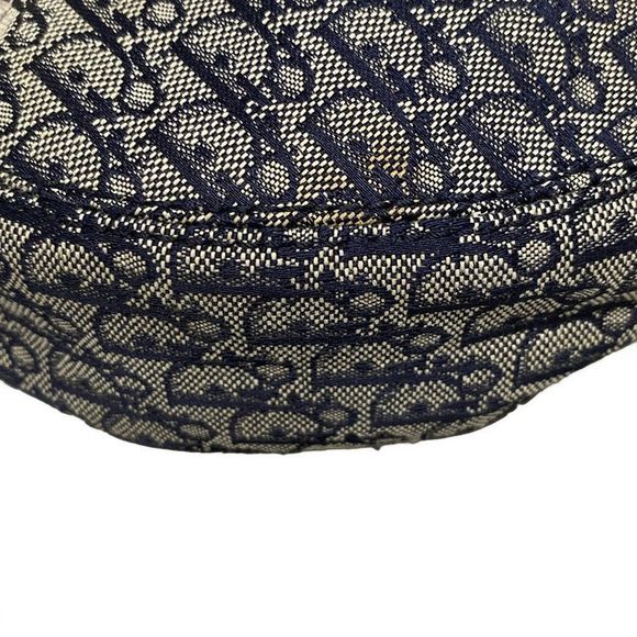 Dior/christian Dior Shoulder Bag Street Chictrotter Navy And Ivory And Brown - Picture 6 of 16